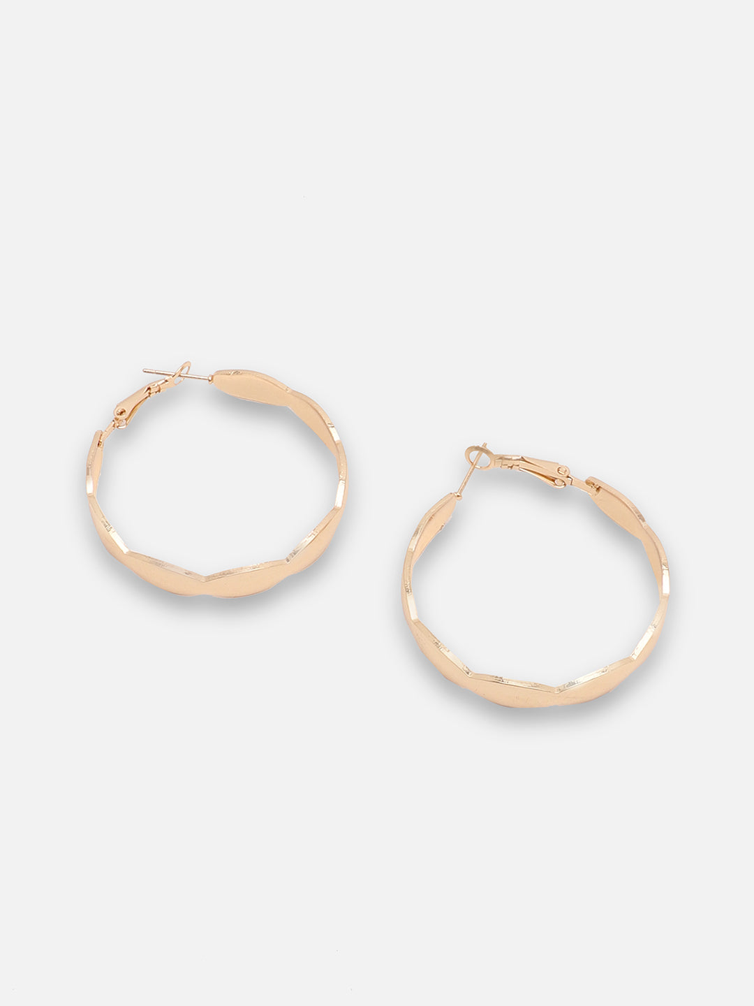 GOLD PLATED PARTY DESIGNER HOOP EARRING FOR WOMEN