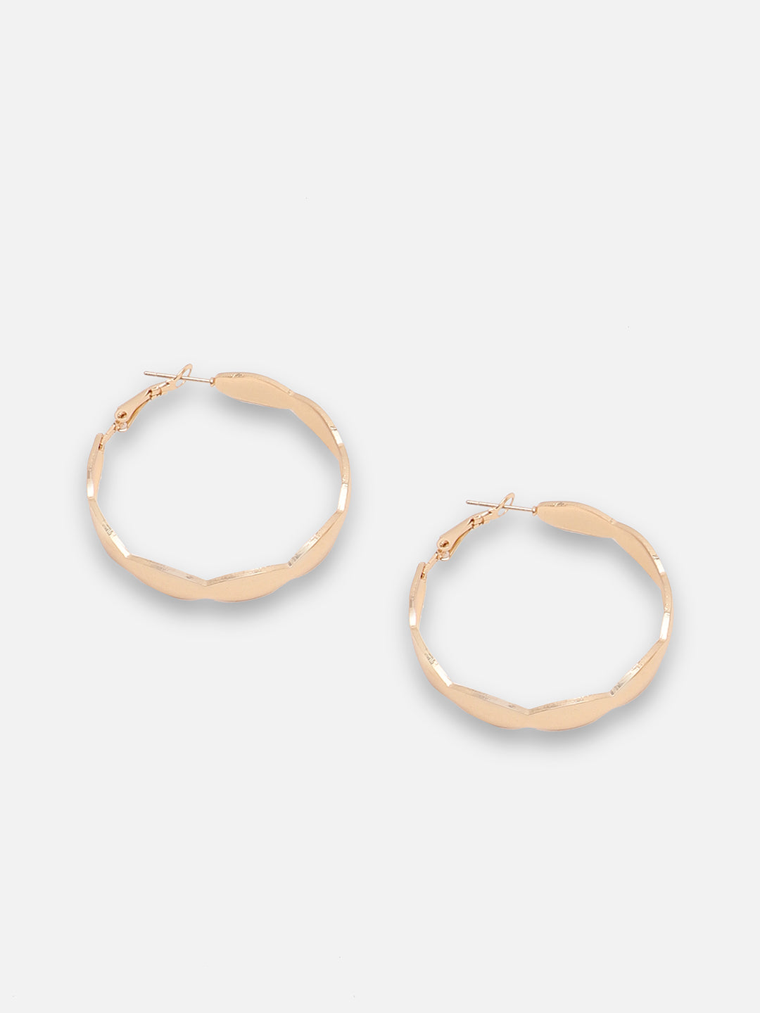 GOLD PLATED PARTY DESIGNER HOOP EARRING FOR WOMEN