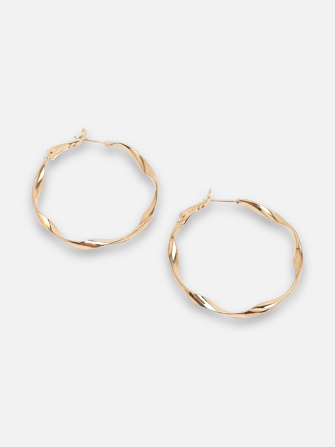 GOLD PLATED PARTY DESIGNER HOOP EARRING FOR WOMEN