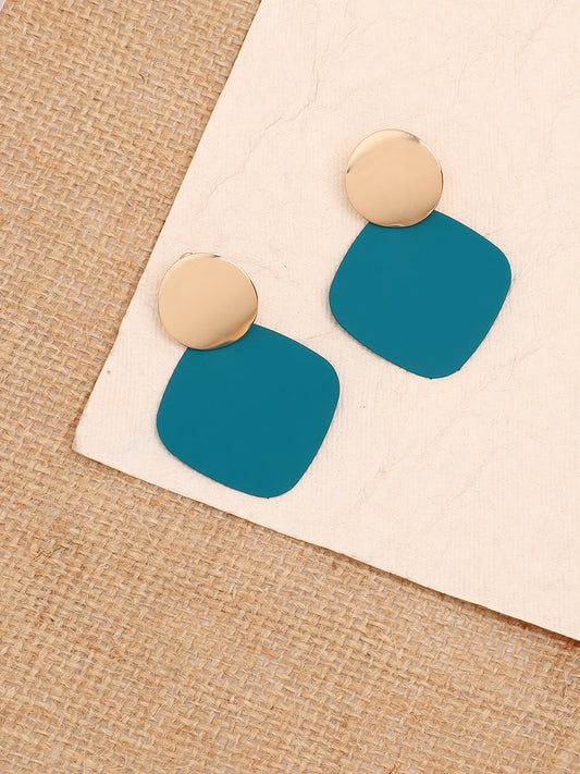 GOLD PLATED PARTY DESIGNER DROP EARRING FOR WOMEN