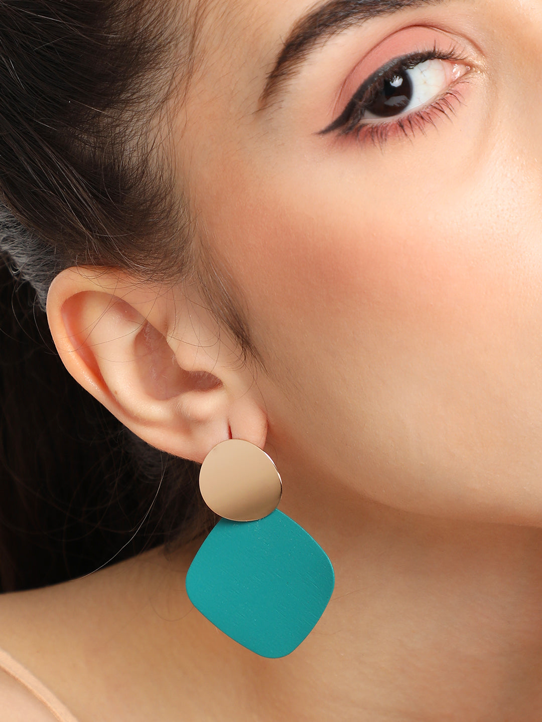 GOLD PLATED PARTY DESIGNER DROP EARRING FOR WOMEN