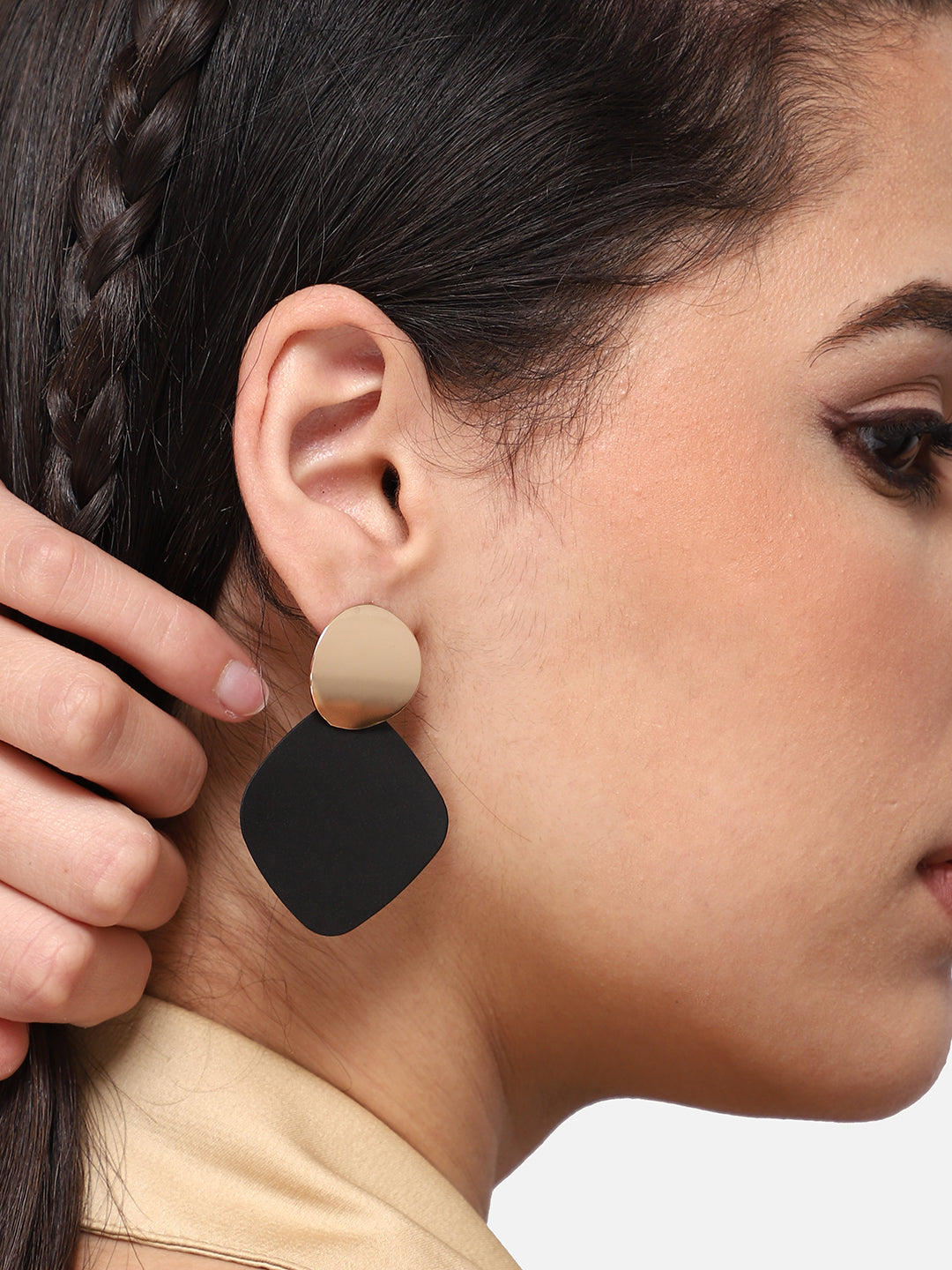 GOLD PLATED PARTY DESIGNER DROP EARRING FOR WOMEN