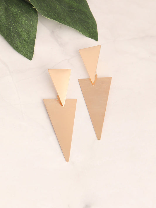GOLD PLATED PARTY DESIGNER DROP EARRING FOR WOMEN