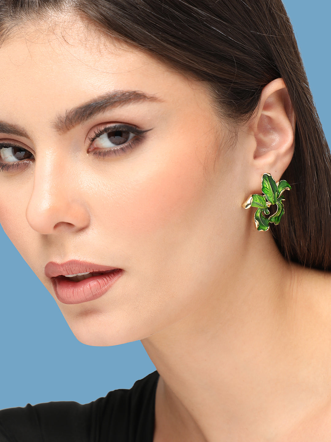 GOLD PLATED PARTY DESIGNER DROP EARRING FOR WOMEN