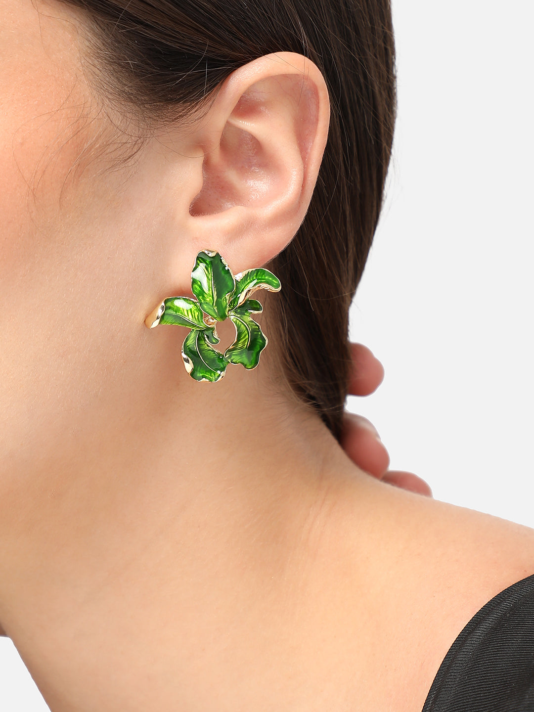 GOLD PLATED PARTY DESIGNER DROP EARRING FOR WOMEN