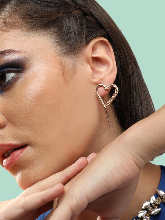 GOLD PLATED PARTY DESIGNER STUD FOR WOMEN
