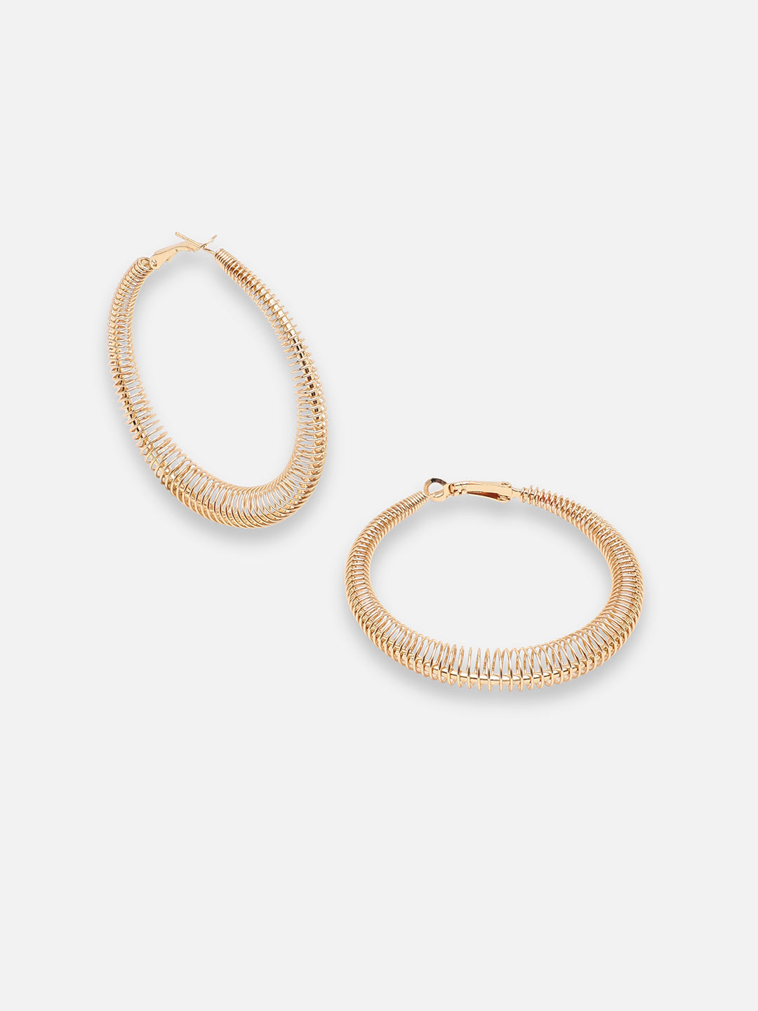 GOLD PLATED PARTY DESIGNER HOOP EARRING FOR WOMEN