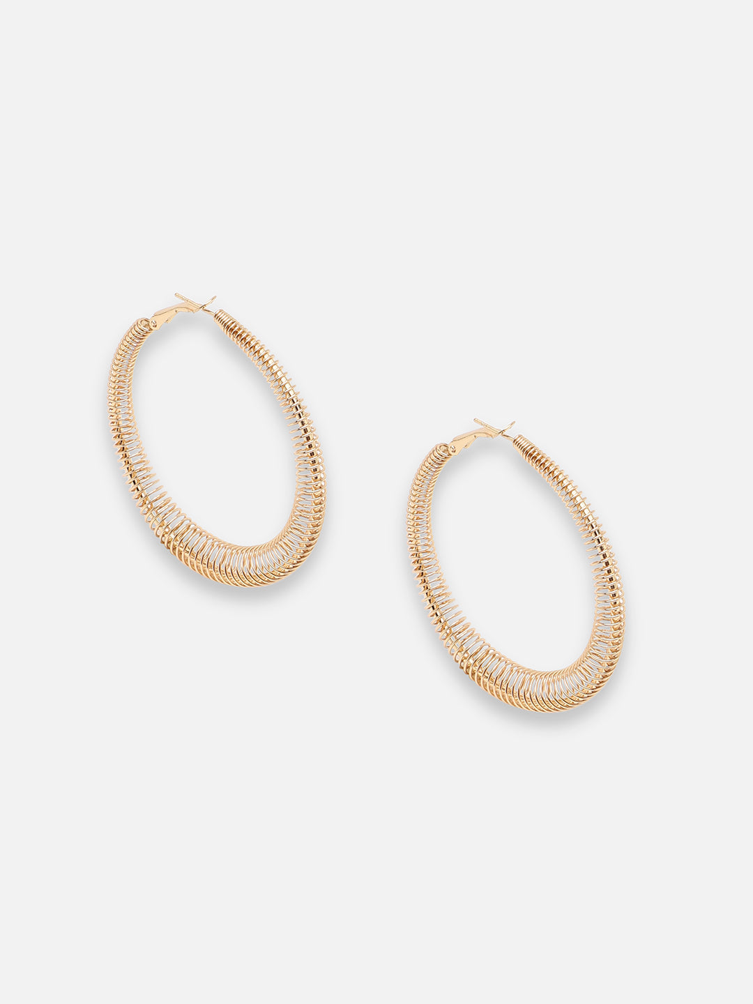GOLD PLATED PARTY DESIGNER HOOP EARRING FOR WOMEN