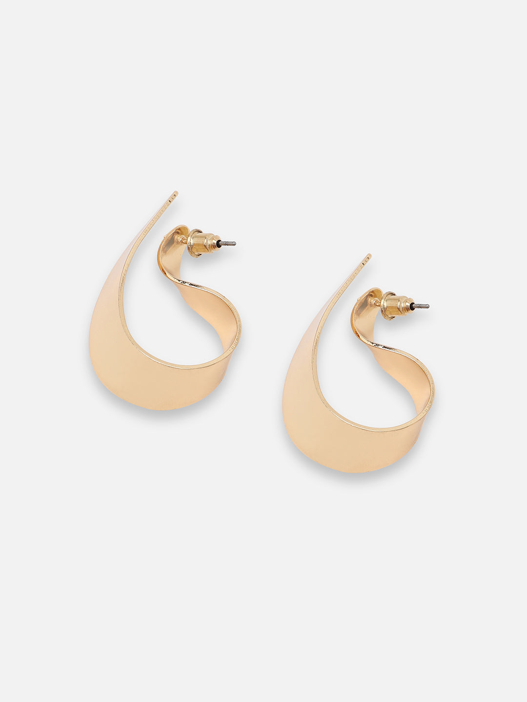 GOLD PLATED PARTY DESIGNER HOOP EARRING FOR WOMEN