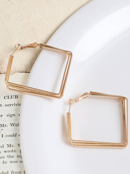 GOLD PLATED PARTY DESIGNER DROP EARRING FOR WOMEN