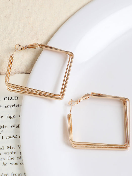 GOLD PLATED PARTY DESIGNER DROP EARRING FOR WOMEN
