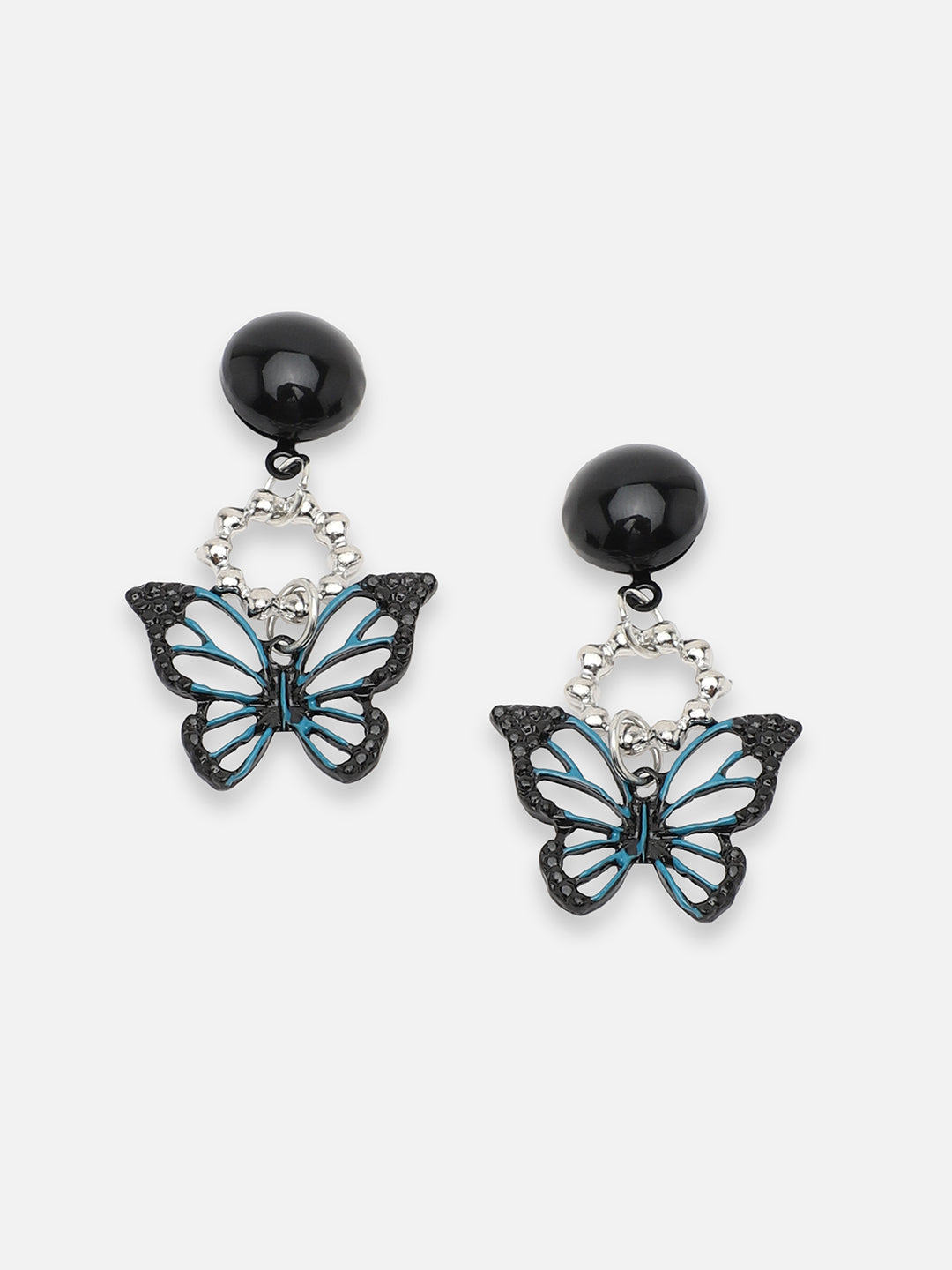 GOLD PLATED PARTY DESIGNER STONE DROP EARRING FOR WOMEN
