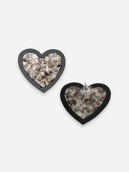 GOLD PLATED PARTY DESIGNER STONE STUD FOR WOMEN