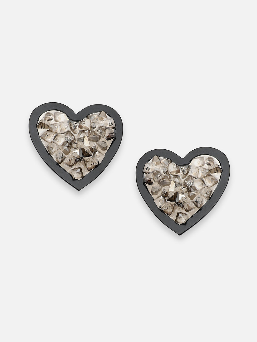 GOLD PLATED PARTY DESIGNER STONE STUD FOR WOMEN