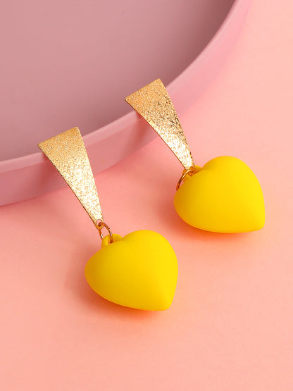 GOLD PLATED PARTY DESIGNER DROP EARRING FOR WOMEN
