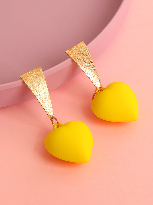 GOLD PLATED PARTY DESIGNER DROP EARRING FOR WOMEN