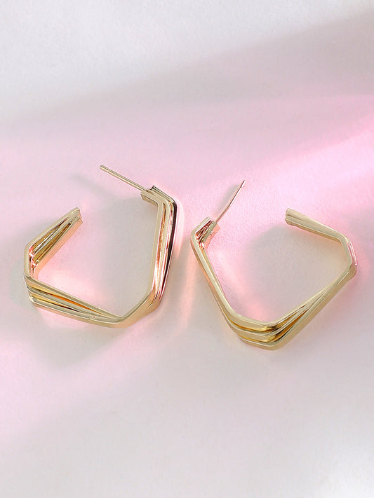 GOLD PLATED PARTY DESIGNER DROP EARRING FOR WOMEN
