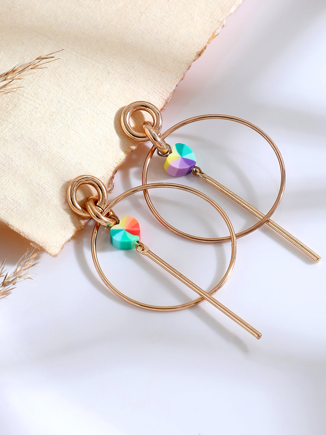 GOLD PLATED PARTY DESIGNER DROP EARRING FOR WOMEN