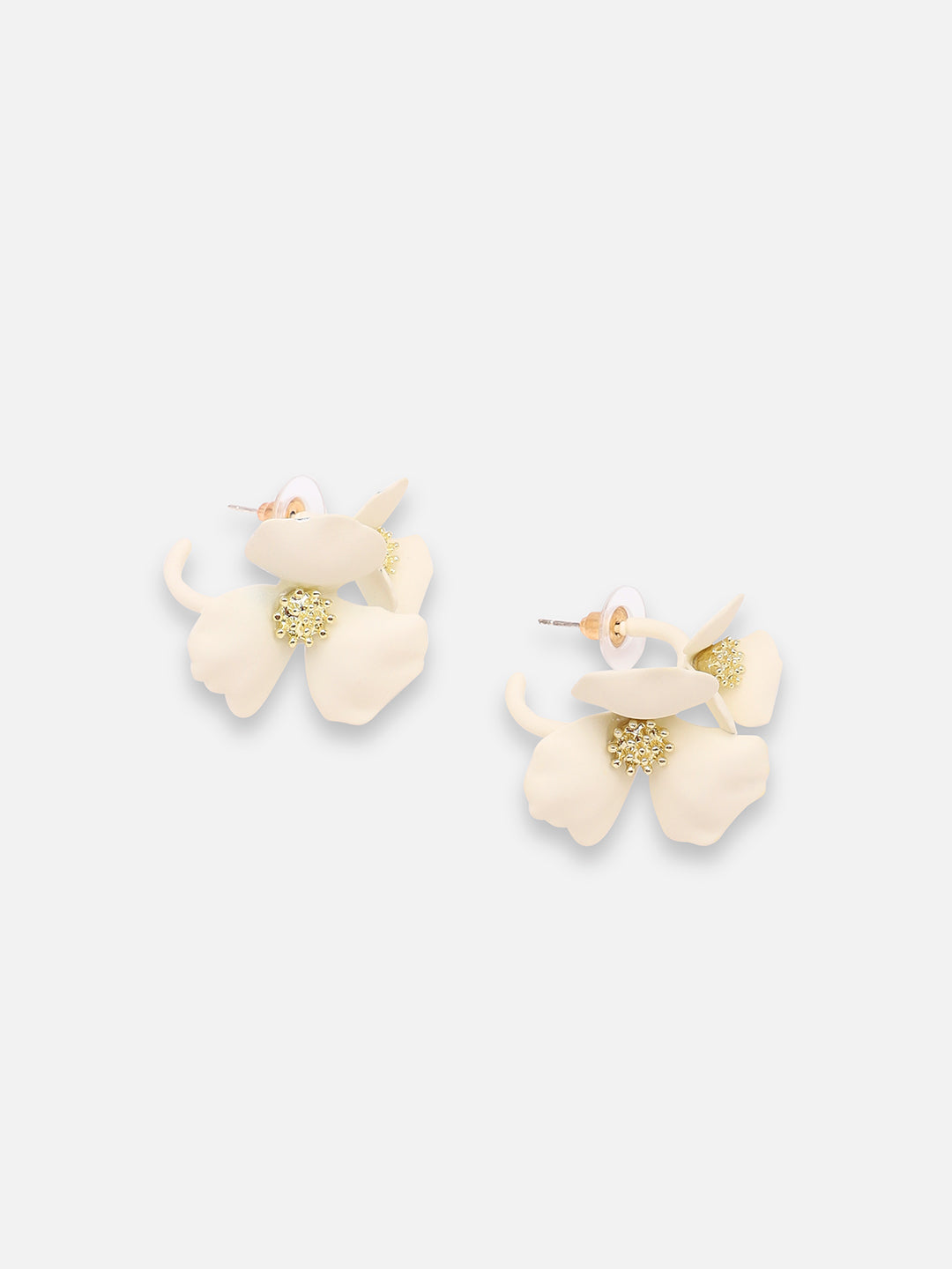 GOLD PLATED PARTY DESIGNER STONE STUD FOR WOMEN