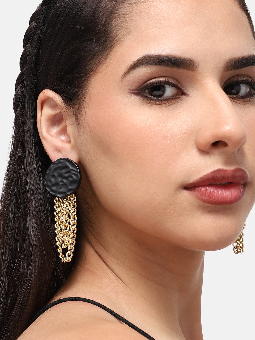 GOLD PLATED PARTY PEARLS DROP EARRING FOR WOMEN