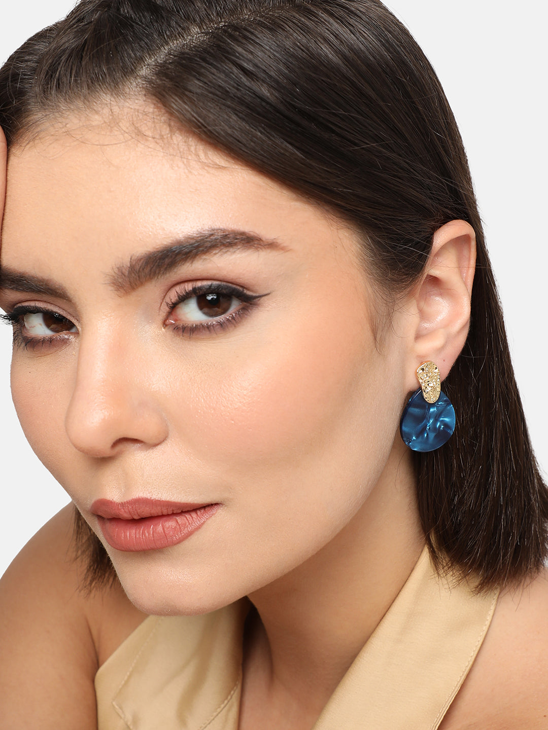GOLD PLATED PARTY DESIGNER DROP EARRING FOR WOMEN