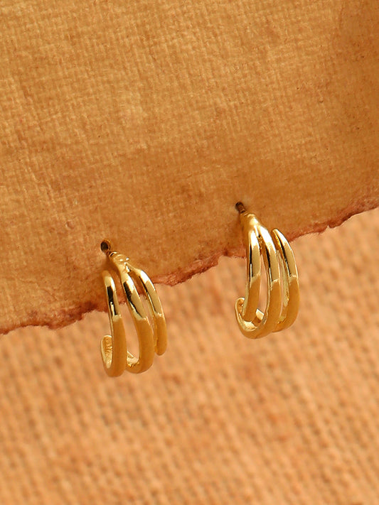 GOLD PLATED CASUAL DESIGNER DROP EARRING FOR WOMEN