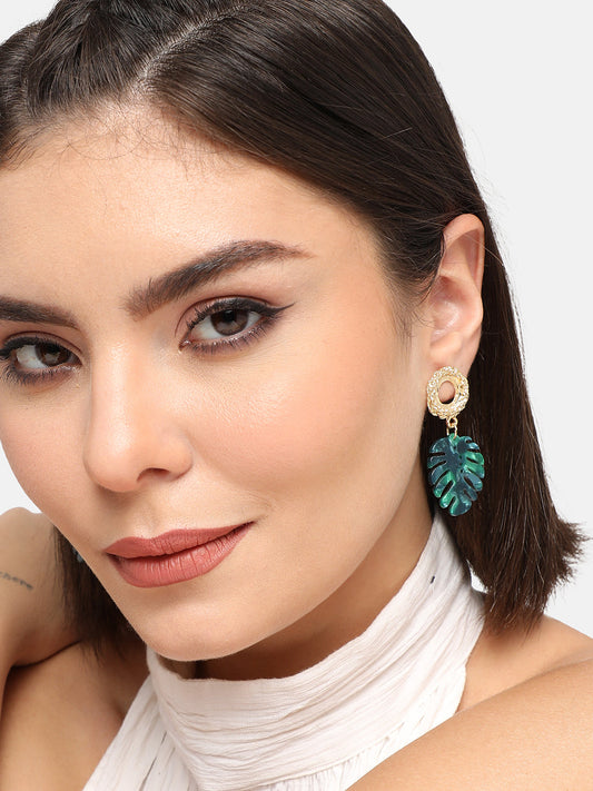 GOLD PLATED PARTY DESIGNER DROP EARRING FOR WOMEN