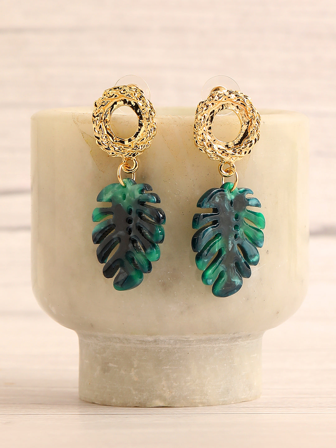 GOLD PLATED PARTY DESIGNER DROP EARRING FOR WOMEN