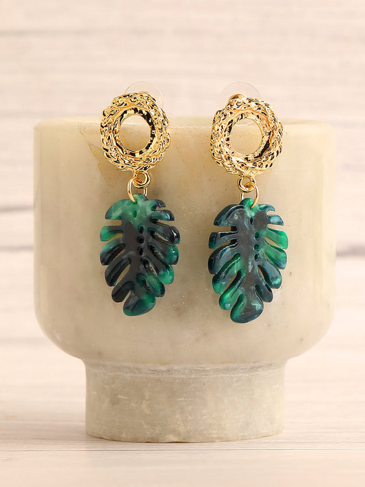 GOLD PLATED PARTY DESIGNER DROP EARRING FOR WOMEN
