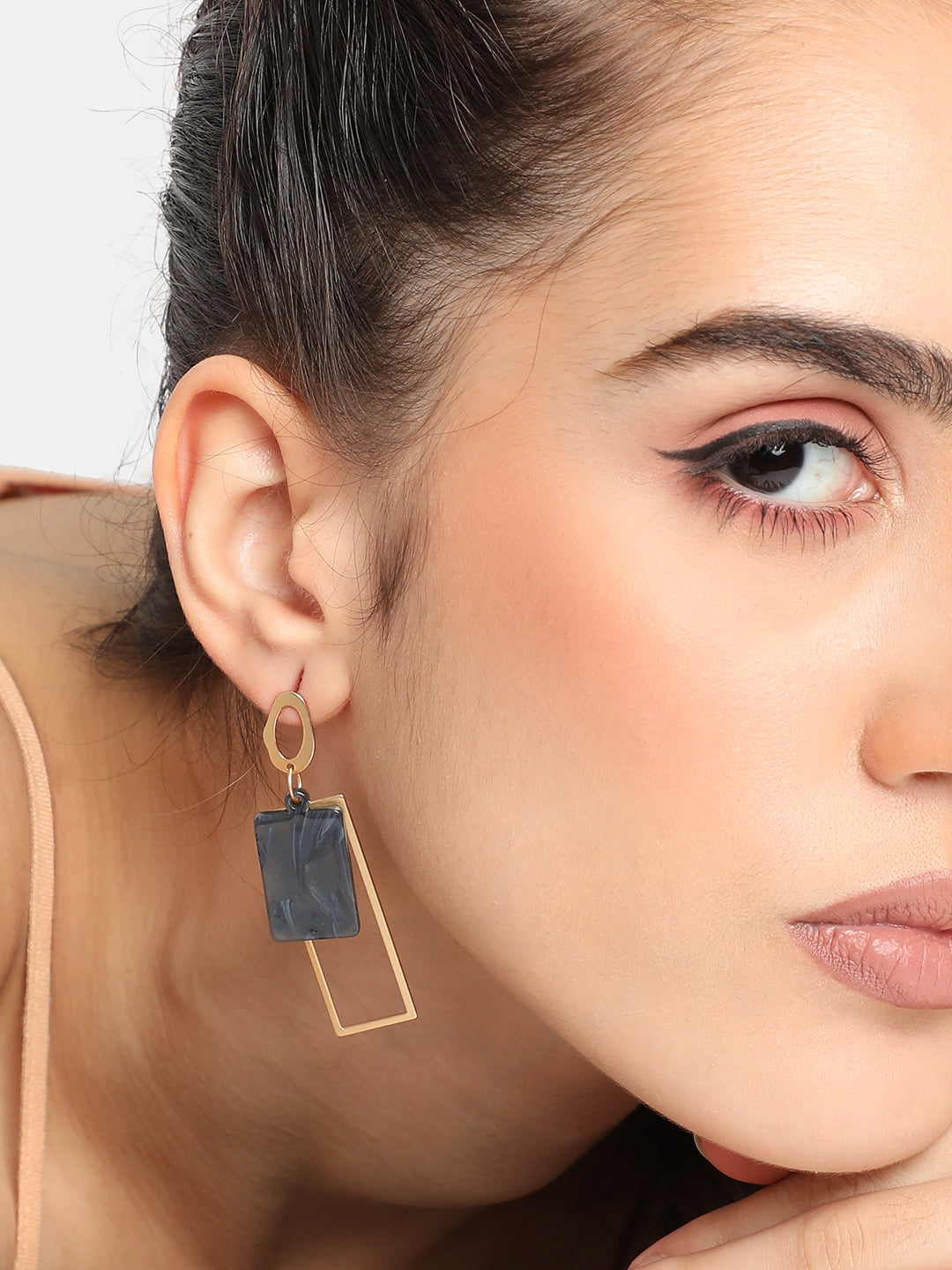 GOLD PLATED PARTY DESIGNER DROP EARRING FOR WOMEN