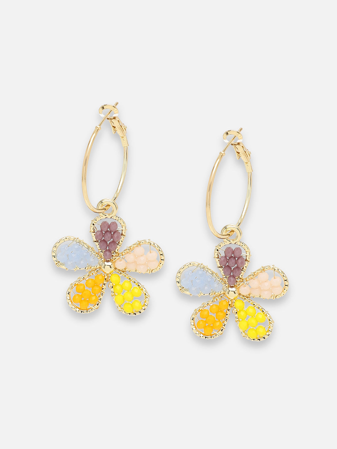 GOLD PLATED PARTY PEARLS DROP EARRING FOR WOMEN