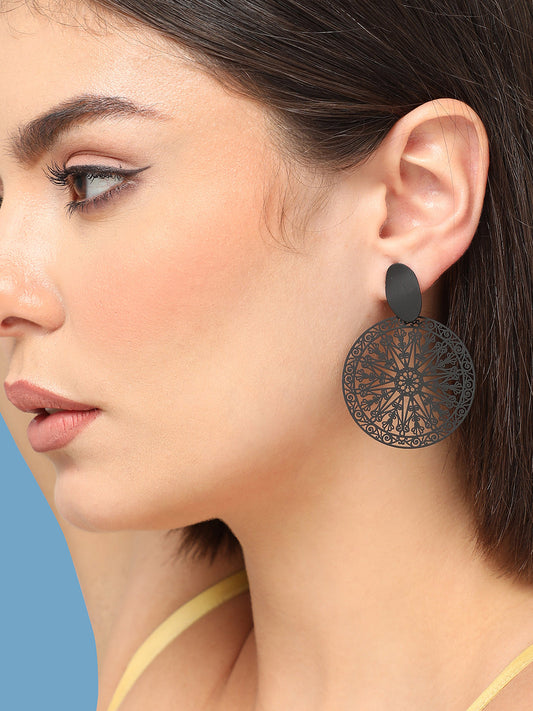 GOLD PLATED PARTY DESIGNER DROP EARRING FOR WOMEN