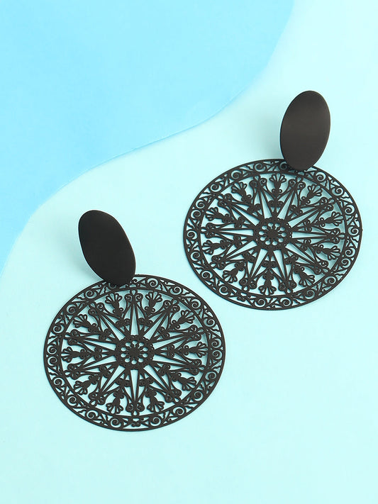 GOLD PLATED PARTY DESIGNER DROP EARRING FOR WOMEN