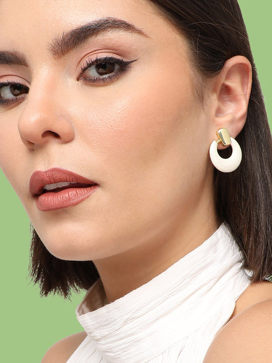 GOLD PLATED PARTY DESIGNER DROP EARRING FOR WOMEN
