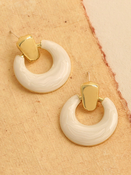 GOLD PLATED PARTY DESIGNER DROP EARRING FOR WOMEN
