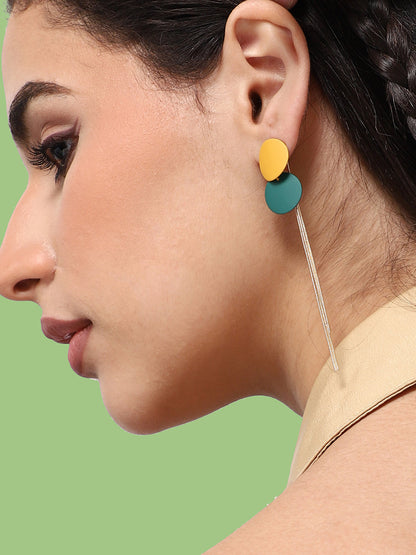 GOLD PLATED PARTY DESIGNER DROP EARRING FOR WOMEN
