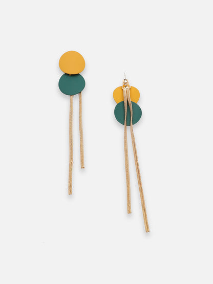 GOLD PLATED PARTY DESIGNER DROP EARRING FOR WOMEN