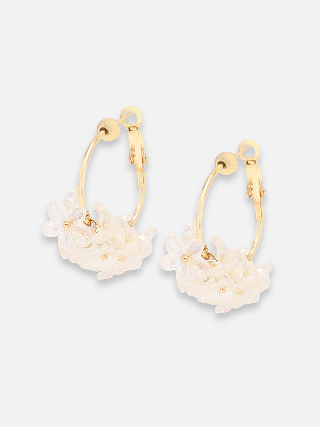GOLD PLATED PARTY DESIGNER STONE DROP EARRING FOR WOMEN