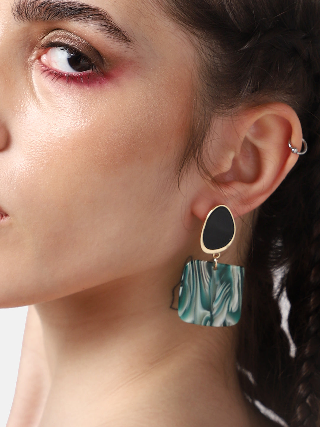 GOLD PLATED PARTY DESIGNER DROP EARRING FOR WOMEN
