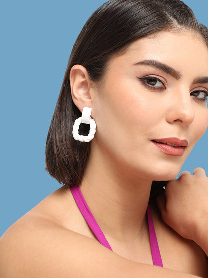 GOLD PLATED PARTY DESIGNER DROP EARRING FOR WOMEN