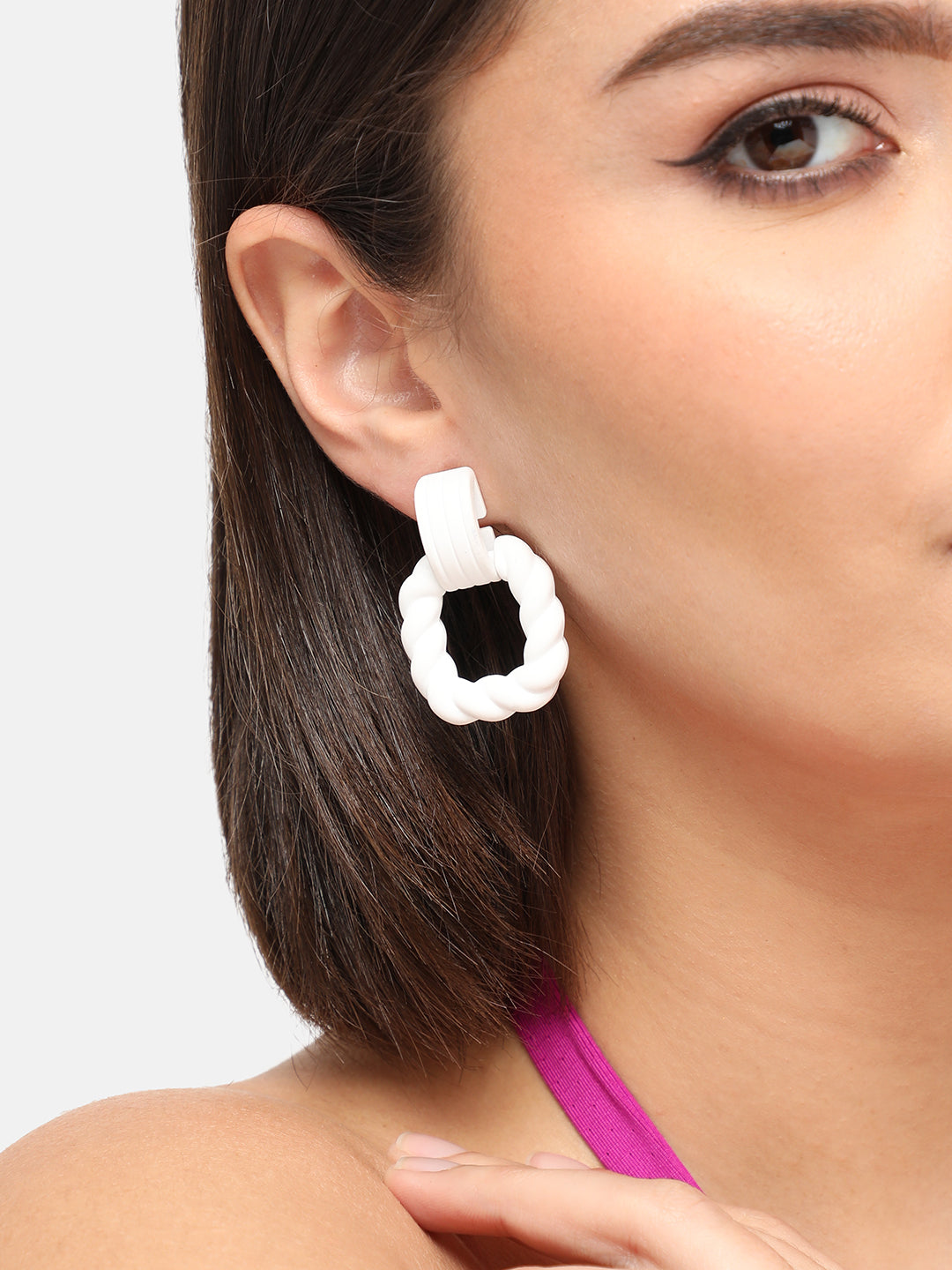 GOLD PLATED PARTY DESIGNER DROP EARRING FOR WOMEN