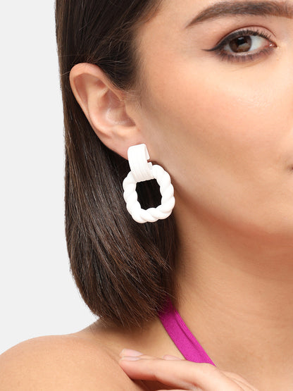 GOLD PLATED PARTY DESIGNER DROP EARRING FOR WOMEN