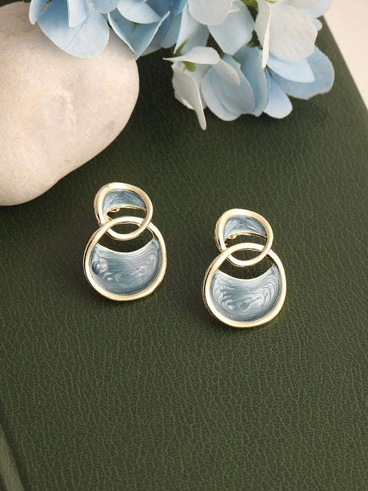 GOLD PLATED PARTY DESIGNER DROP EARRING FOR WOMEN