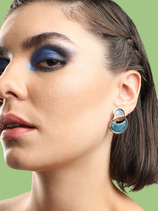 GOLD PLATED PARTY DESIGNER DROP EARRING FOR WOMEN