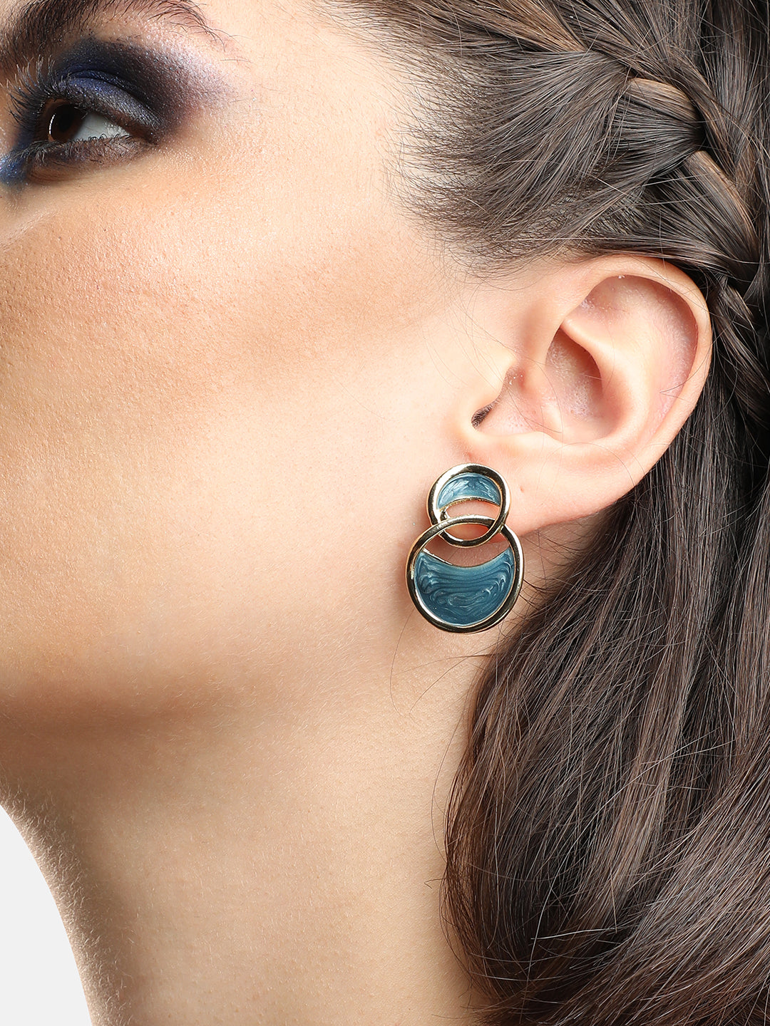 GOLD PLATED PARTY DESIGNER DROP EARRING FOR WOMEN