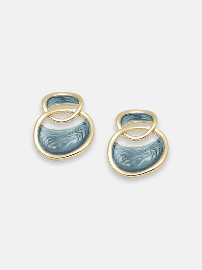 GOLD PLATED PARTY DESIGNER DROP EARRING FOR WOMEN