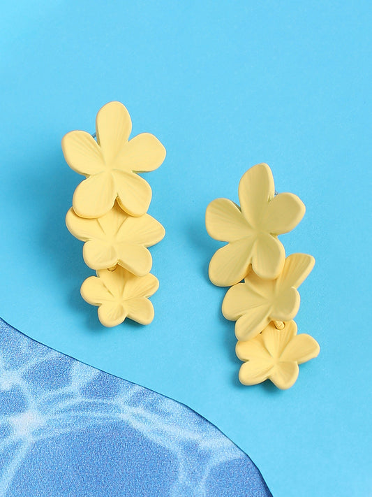 GOLD PLATED PARTY DESIGNER DROP EARRING FOR WOMEN