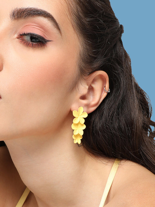 GOLD PLATED PARTY DESIGNER DROP EARRING FOR WOMEN