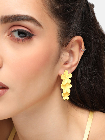 GOLD PLATED PARTY DESIGNER DROP EARRING FOR WOMEN
