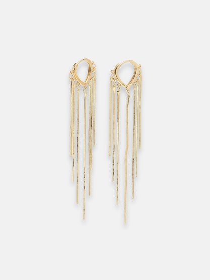 GOLD PLATED PARTY DESIGNER DROP EARRING FOR WOMEN